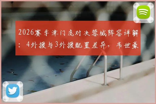 2026赛季津门虎对决蓉城阵容详解：4外援与3外援配置差异，韦世豪、拜合拉木关键角色分析